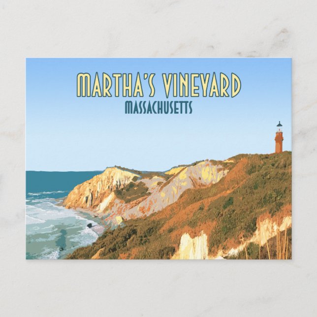 Carte Postale Marthas Vineyard Gay Head Lighthouse Massachusetts (Devant)