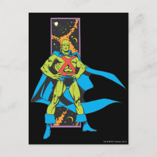 Carte Postale Martian Manhunter & Space Backdrop