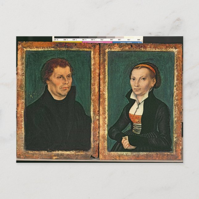 Carte Postale Martin Luther, Katharina von Bora, c.1526 (Devant)