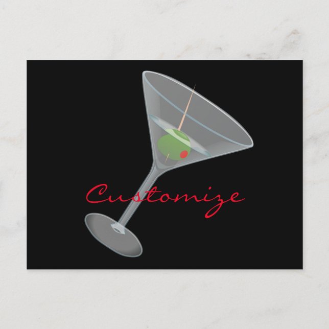 Carte Postale Martini à l'olive sale Thunder_Cove (Devant)