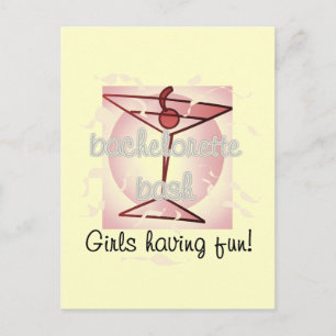 Carte Postale Martini Bachelorette Tshirts et cadeaux Bash