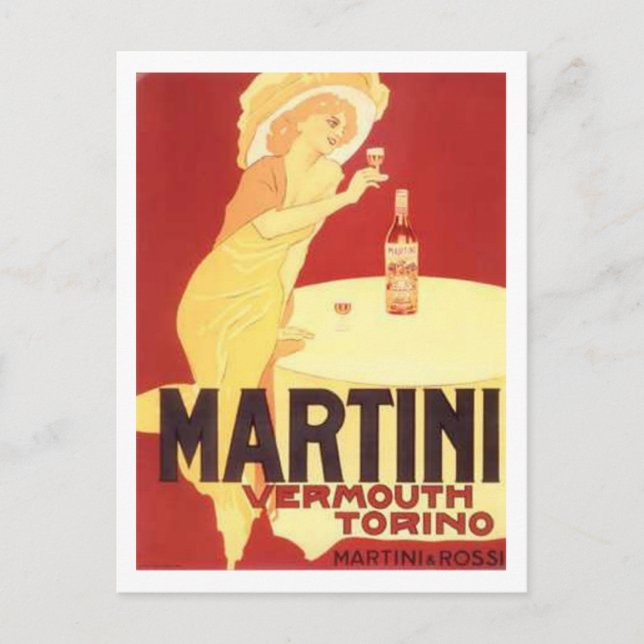 Carte Postale Martini Vermouth Torino (Devant)