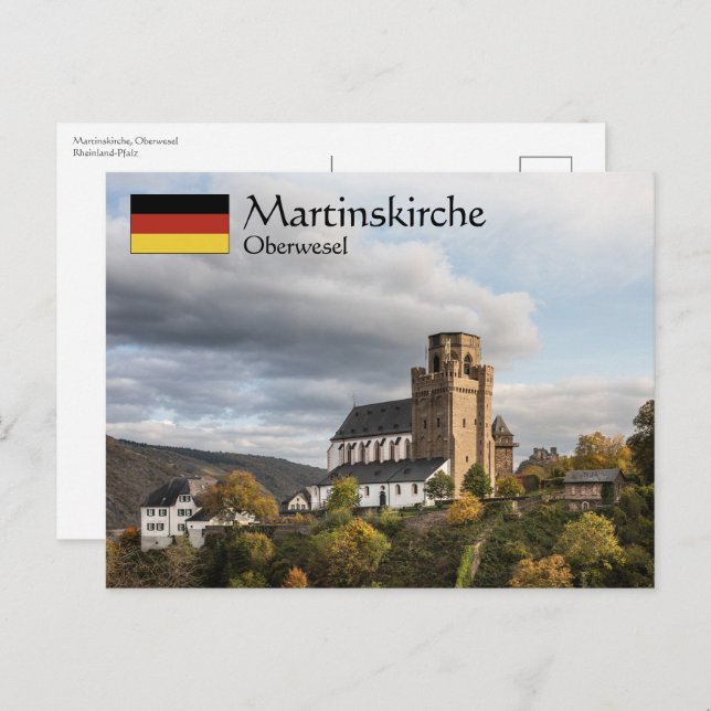 Carte Postale Martinskirche Oberwesel (Devant / Derrière)