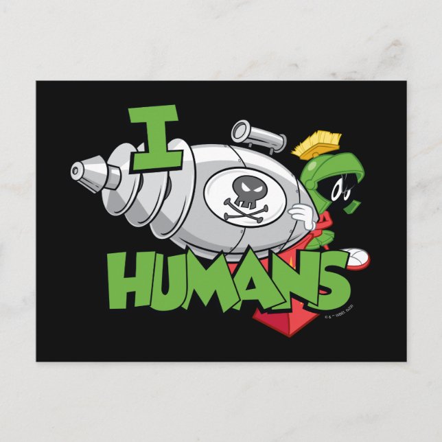 Carte Postale MARVIN THE MARTIAN™ I Laser Humains (Devant)