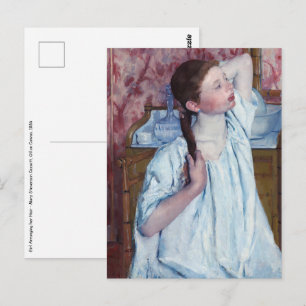 Carte Postale Mary Cassatt - Girl Arrange ses cheveux