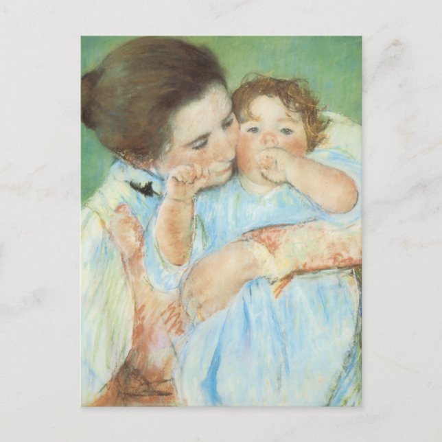 Carte Postale Mary Cassatt - Mère et Enfant (Devant)