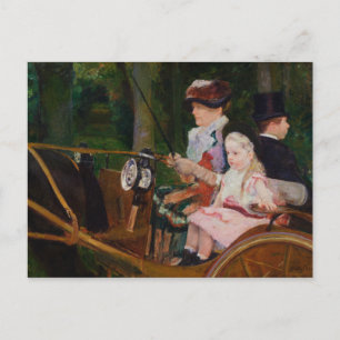 Carte Postale Mary Cassatt - Une femme et une fille conduisant