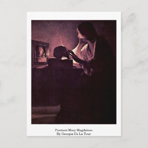 Carte Postale Mary Magdalene contrite par Georges de La Tour