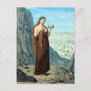 Carte Postale Mary Magdalene dans le désert par Puvis de Chavann