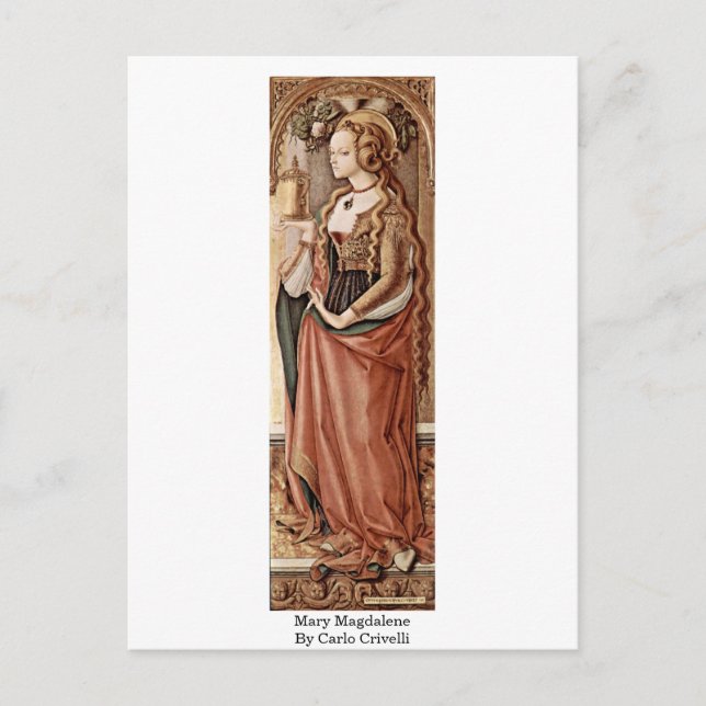 Carte Postale Mary Magdalene. Par Carlo Crivelli (Devant)