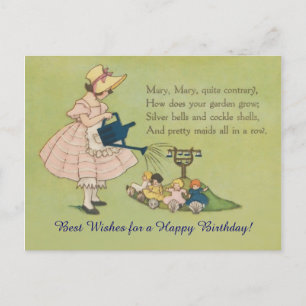 Carte Postale Mary Mary Assez Contraire Bonne Anniversaire