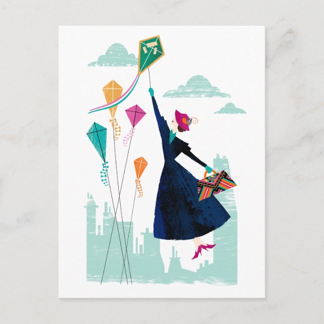 Carte Postale Mary Poppins | La magie dans l'air (Devant)