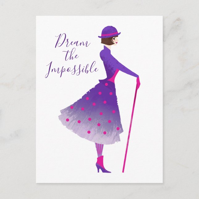 Carte Postale Mary Poppins | Rêver l'impossible (Devant)