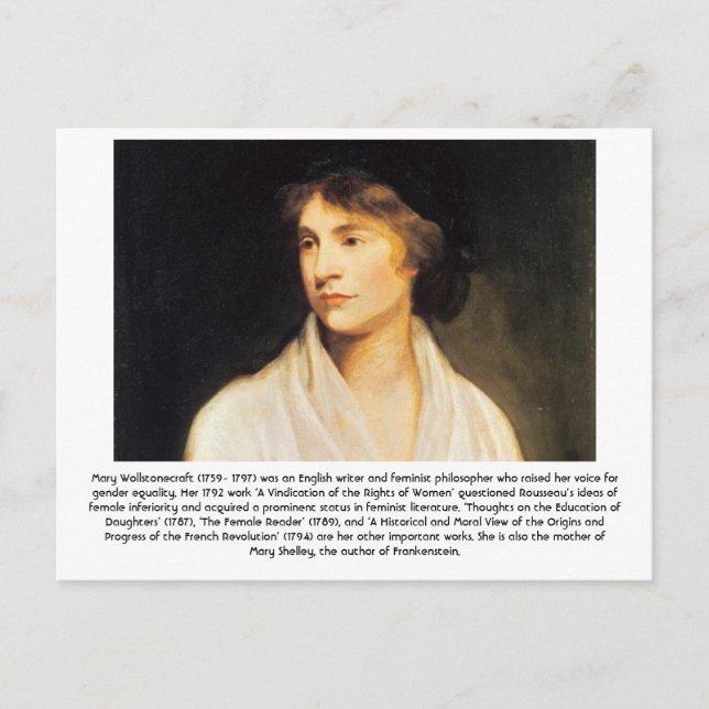 Carte Postale Mary Wollstonecraft - Feministe (Devant)