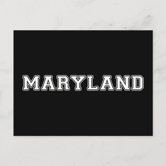 Carte Postale Maryland (Devant)