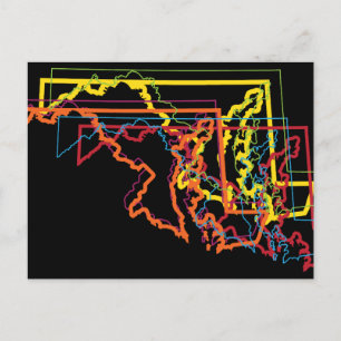 Carte Postale maryland pride flou