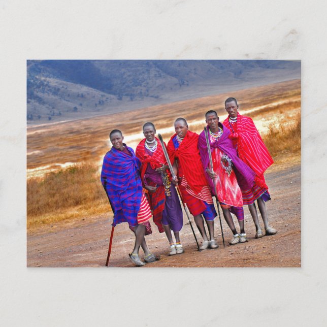 Carte Postale Masaï (Devant)