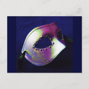 Carte Postale Mascarade bleue de minuit