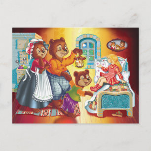 Carte Postale Masha et 3 ours