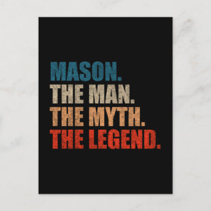 Carte Postale Mason l'homme le mythe la légende