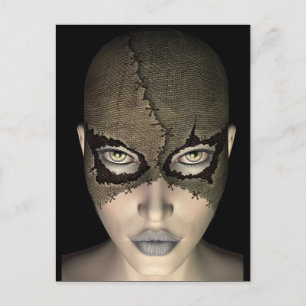 carte postale masque