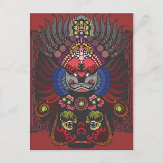 Carte Postale Masque chinois