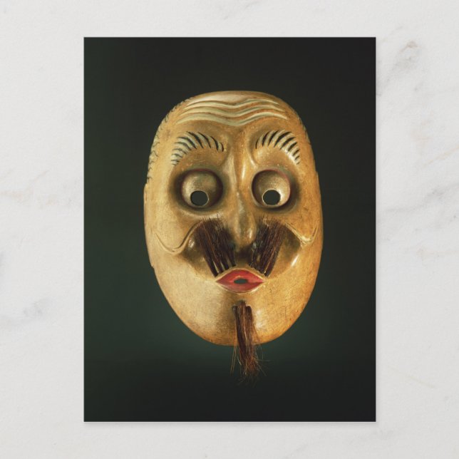 Carte Postale Masque comique, théâtre Nô (Devant)