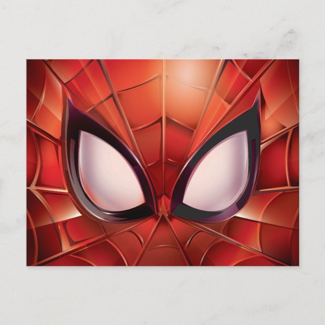 Carte Postale Masque de fond de cercle Spider-Man (Devant)