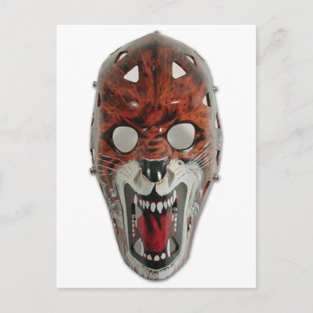 Carte Postale Masque de hockey (Devant)