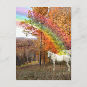 CARTE POSTALE MASQUE DE LA RÉALITÉ - RÉVÉLATION RAINBOW PEGASUS