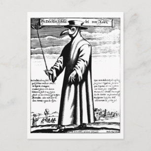 Carte Postale Masque de peste du docteur On se reverra