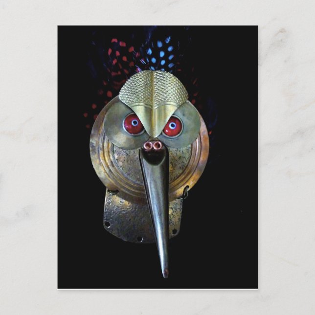Carte Postale Masque d'oiseaux (Devant)