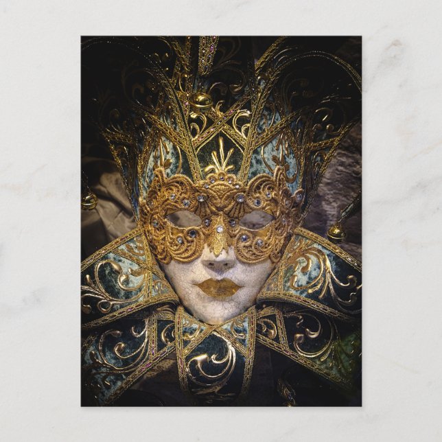 Carte Postale Masque du Carnaval vénitien (Devant)