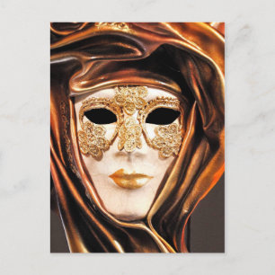 Carte Postale Masque du Carnaval vénitien