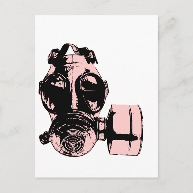 Carte Postale Masque gaz (Devant)