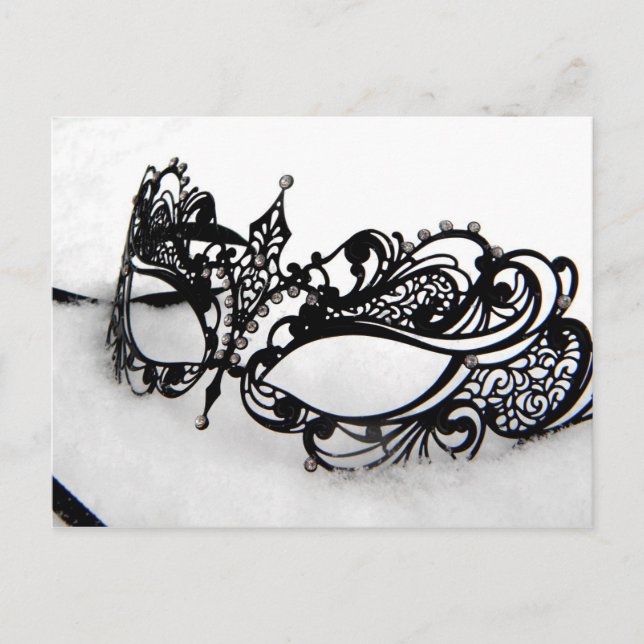 Carte Postale Masque Queens (Devant)