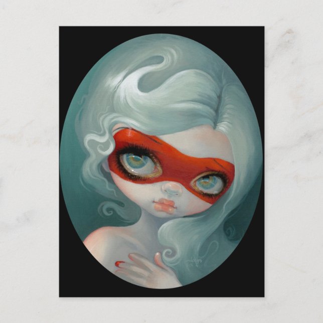 Carte postale "Masque rouge" (Devant)