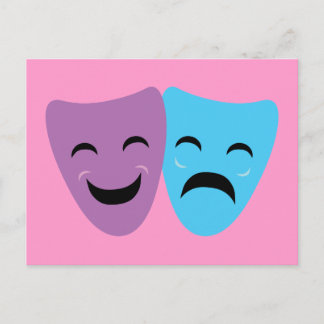Carte Postale Masques de drame