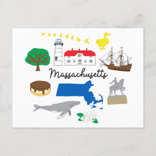 Carte postale Massachusetts