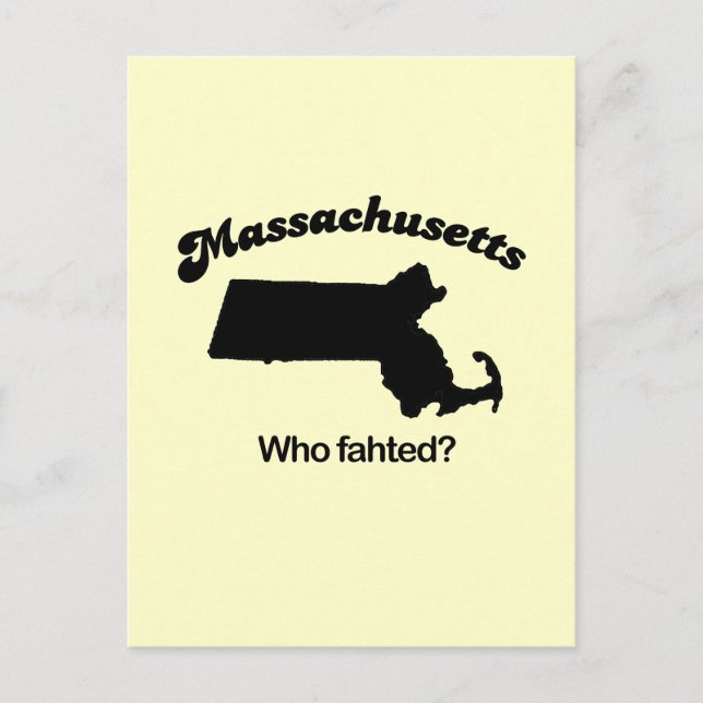 Carte Postale Massachusetts Motto - Qui a trouvé ? (Devant)