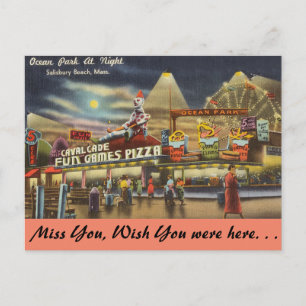 Carte Postale Massachusetts, Ocean Park, Salisbury Beach