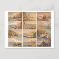 Carte postale Massachusetts Seashore Uncut Trade C