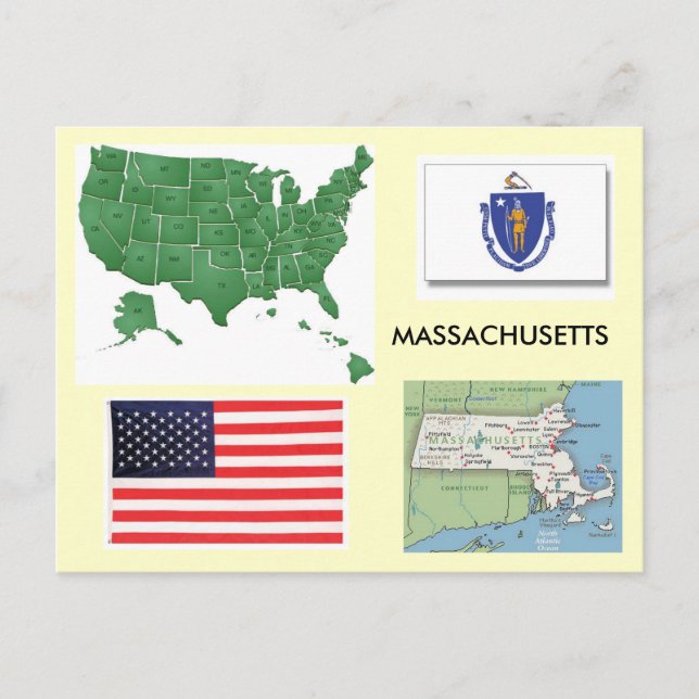 Carte Postale Massachusetts, USA (Devant)