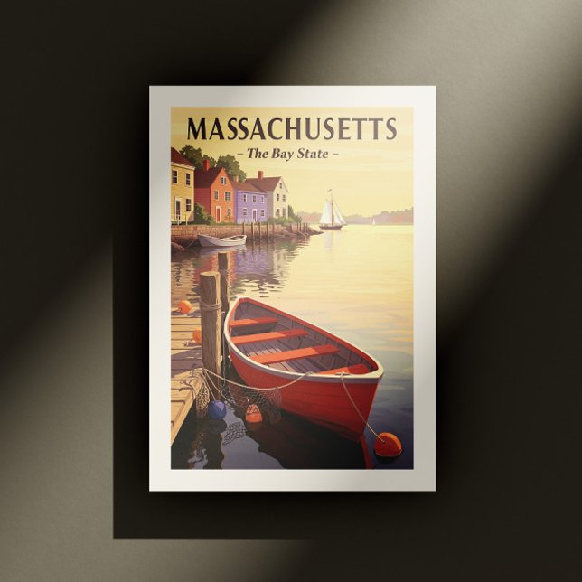 Carte Postale Massachusetts vintages (Créateur téléchargé)