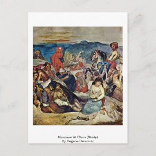 Carte Postale Massacre À Chios (Étude) Par Eugene Delacroix