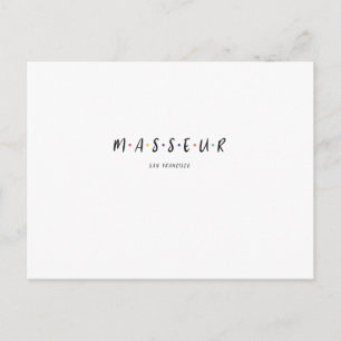 Carte Postale Massage