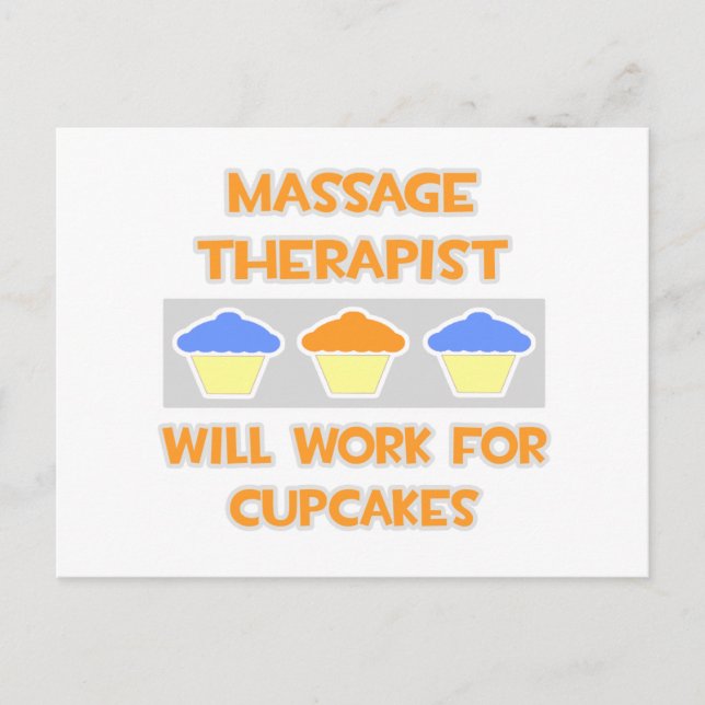 Carte Postale Massage Thérapiste ... Fonctionnera Pour Les Cupca (Devant)