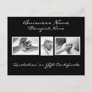 Carte Postale Massage Therapy Gift Card