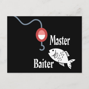 Carte Postale Master Baiter Fishing Funny