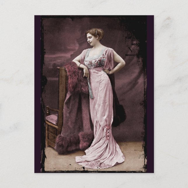 Carte Postale Mata Hari au Théâtre (Devant)